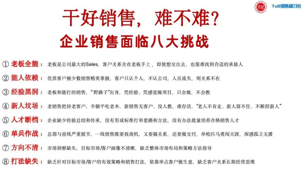 鍛造銷售鐵軍，構建增長引擎！